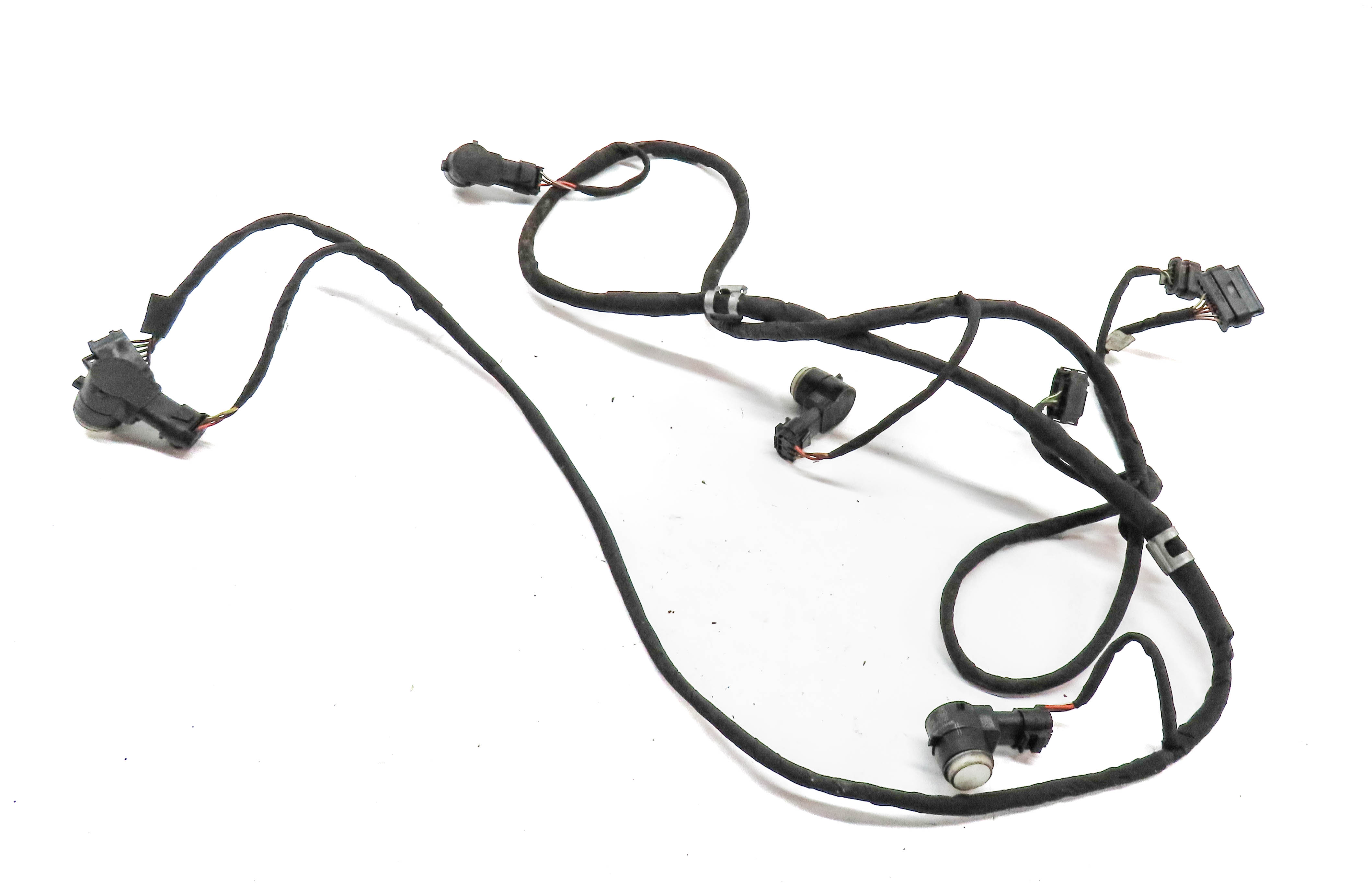 2013 MERCEDES GL350 (X166) REAR PARK ASSIST PDC SENSOR SET 6 (White) & HARNESS — exact item pictured